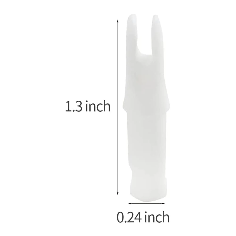 Arrow Nocks 2446mm ID 50 Pieces of Plastic Inserts for Carbon Fiber and Aluminum Arrows Lightweight and Stable