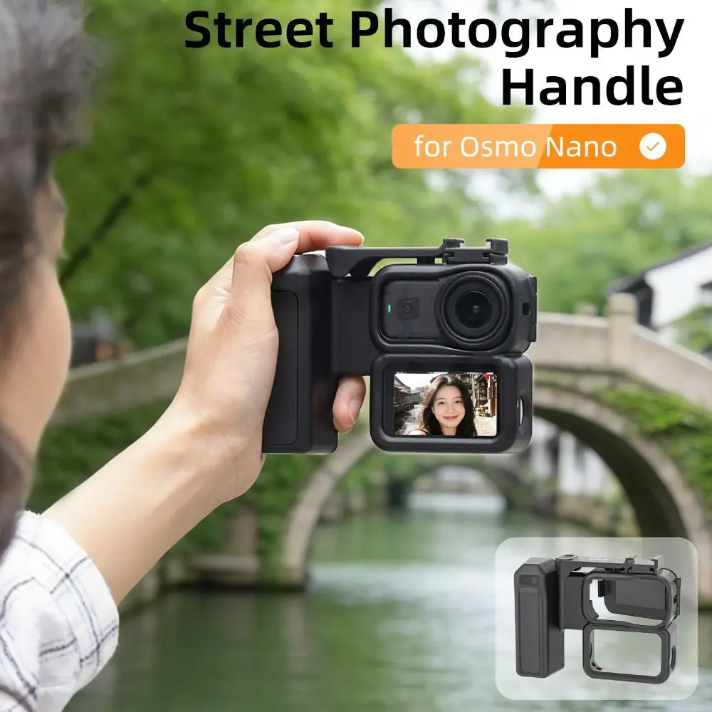 Quick Release Street Grip Kit Camera Frame Shutter Button Lightweight Camera Grip Handle Plastic for DJI Osmo Nano