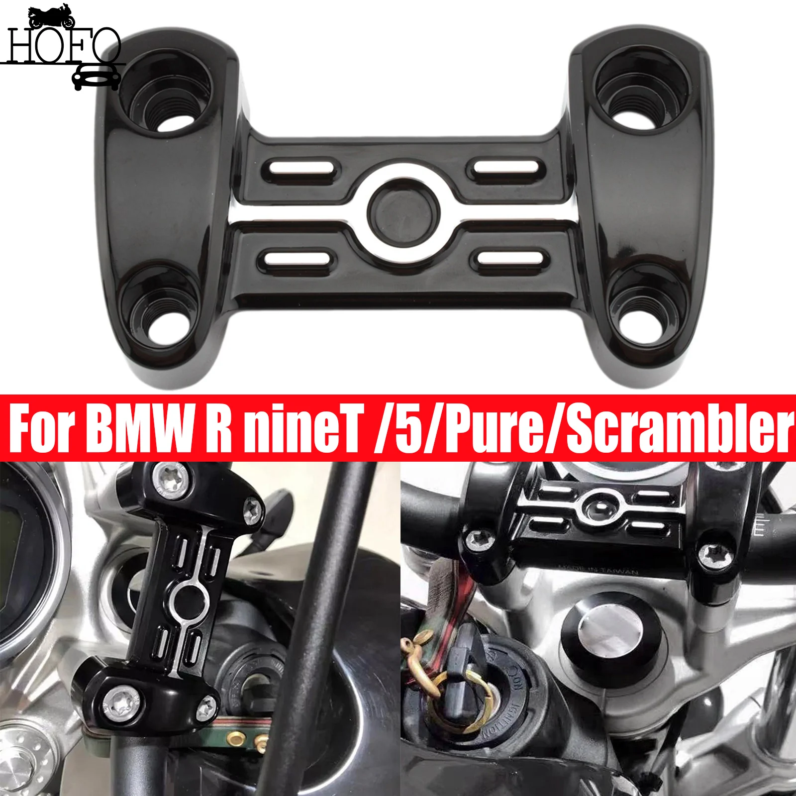 

Motorcycle Accessories CNC Handlebar Risers Top Cover Clamp For BMW R nineT /5/Pure/Scrambler