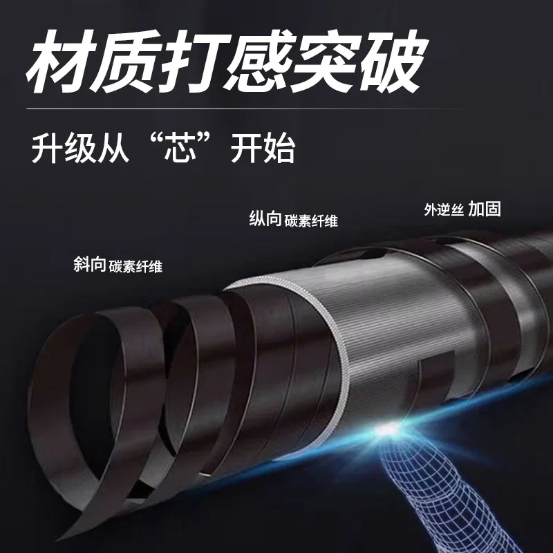Carbon Fiber Snooker Billiard Cue Shaft Extension High Elasticity Lightweight Front Section Accessory