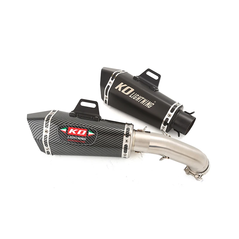 

Slip On Motorcycle Mid Exhaust Link Pipe 51mm Muffler Stainless Steel Modified For Duke 125 200 250 390 RC390 390ADV 2021-2023