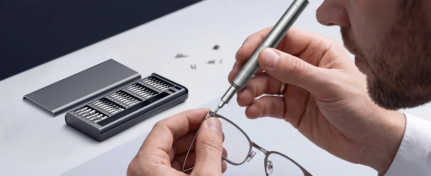 42/80 in 1 Präzisions-Schraubendreher-Set mit Magnetisierer/Entmagnetisierer für Handy, Computer, Uhr, Laptop, Türklingel, Brillenreparatur-Werkzeuge – Detail 5