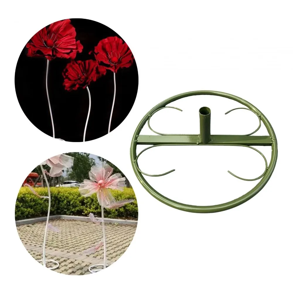 

Iron Flower Pole Display Stand Multifunction Reusable Giant Flower Base Floor Standing Metal Accessory Base