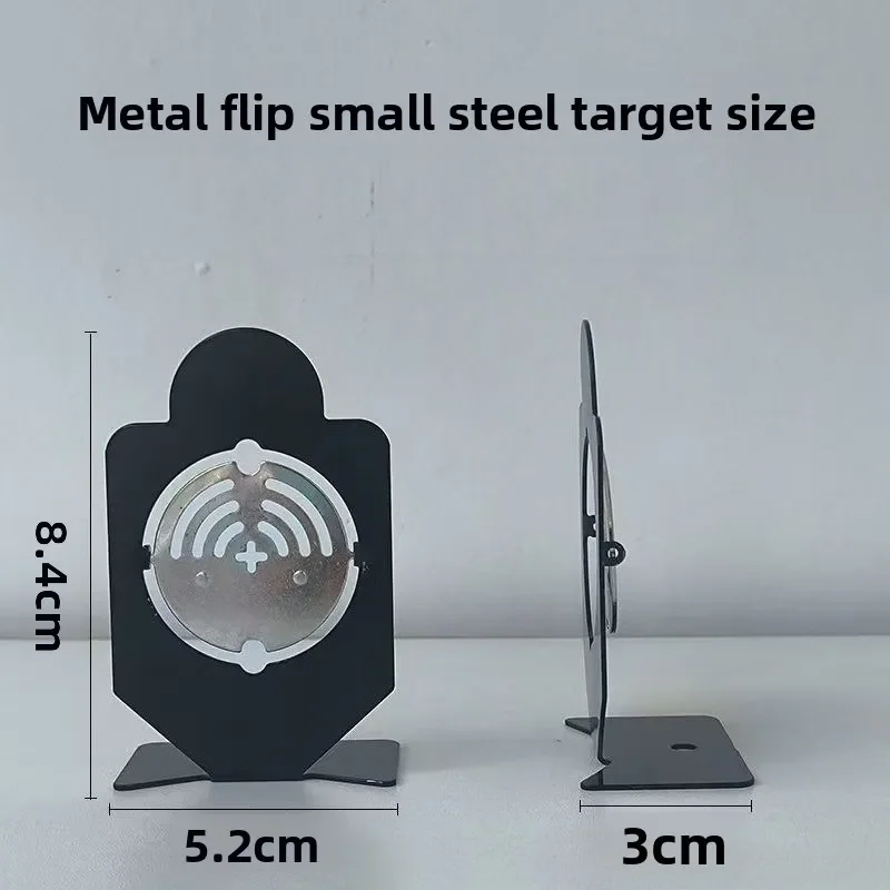 Drehbares Metall-Zielmodell aus Eisen, Zubehör für Schleudern, rotierendes Ziel aus Edelstahl für weiche Projektilien – Detail 3