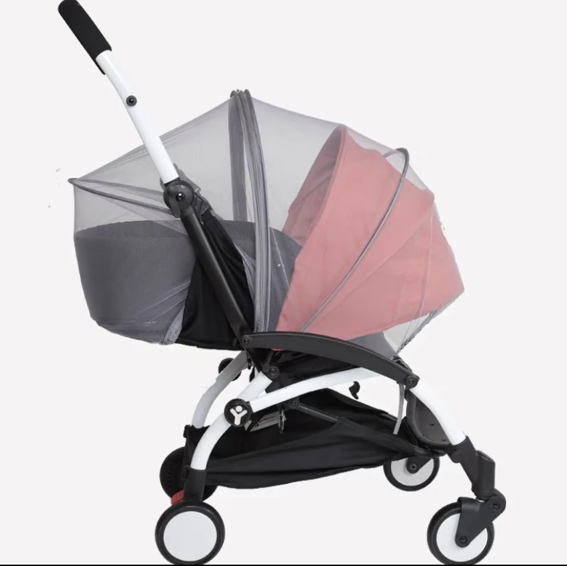 Stroller Mosquito Net Full Cover Fly Insect Protection Summer Mesh Universal Safe Pushchair Netting Fit Quintus Cybex Yoyo