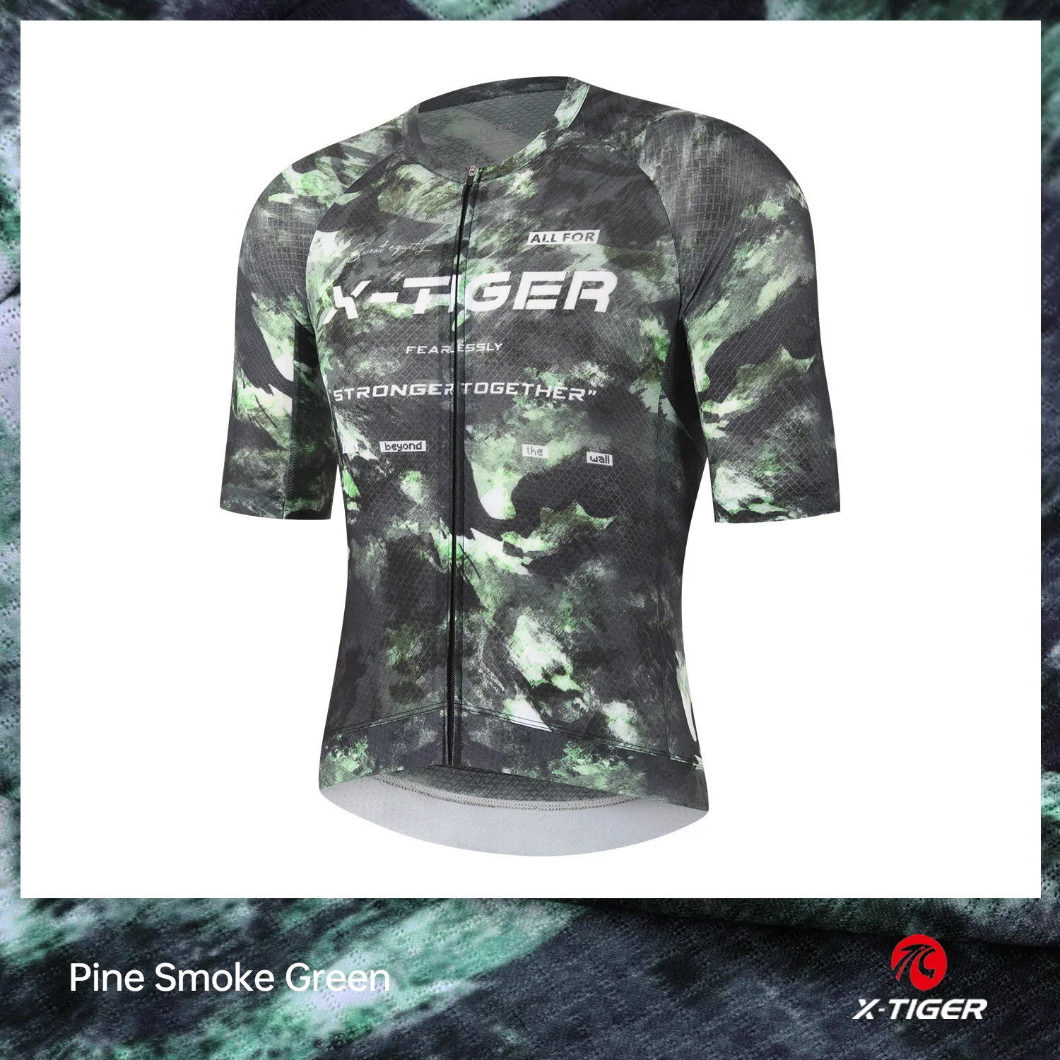 

X-TIGER Short Sleeve Cycling Top Men Slim Fit Biking Clothes With Moisture Wicking Silicone Anti-slip Strip Sport Cycling Jersey