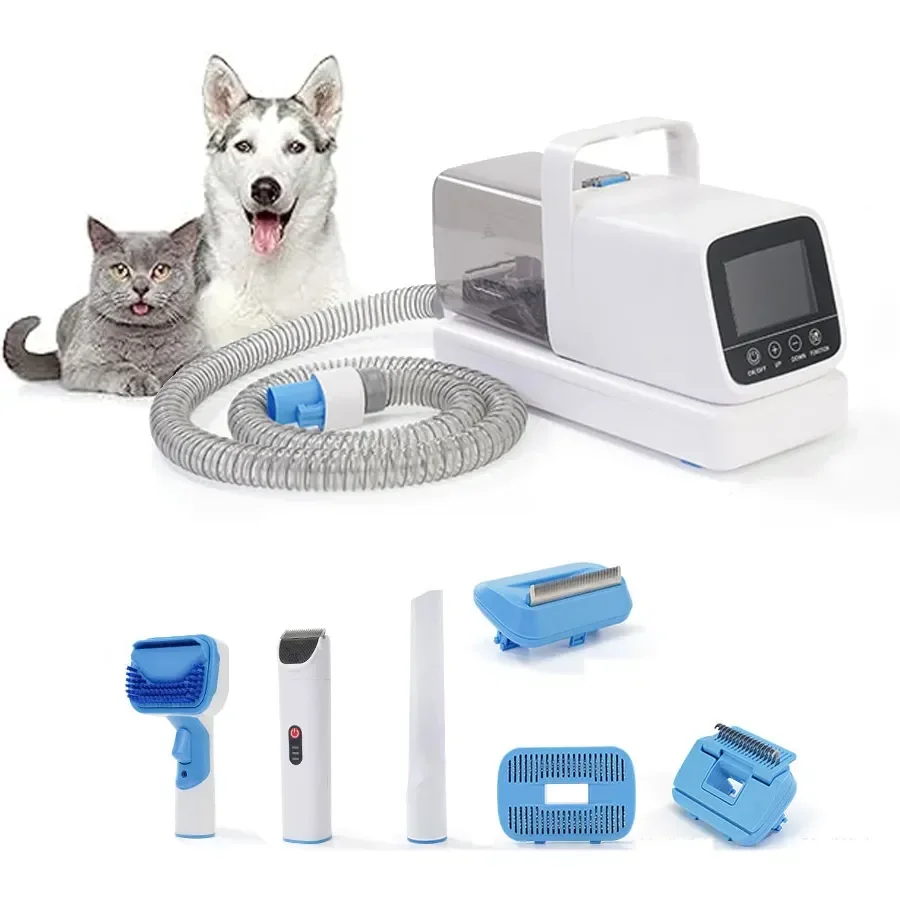 

Dog Pet Grooming Vacuum Kit With Dryer Electric Pet Hair Vacuum Clipper Cleaner Pet Cleaning & Grooming Cat Dog Accessories