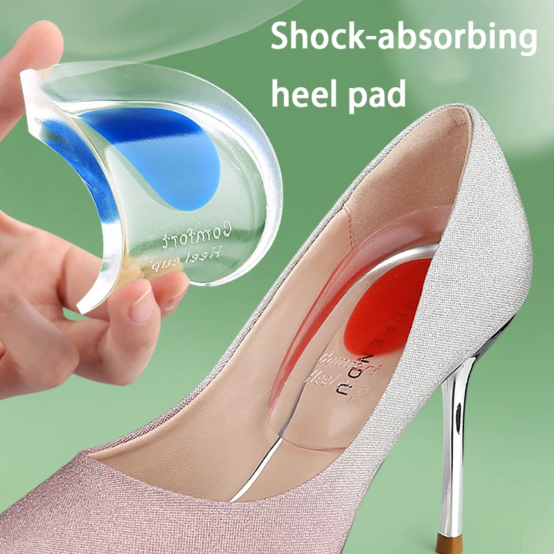 1Pair/3Pair Silicone Pad Height Increase Orthopedic Insoles for Heel Spurs Pain Foot Cushion Foot Massager Care Half Heel Insole