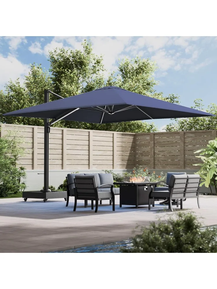 

Большой консольный уличный зонт mbrella со смещением, устойчивый к ультрафиолетовому излучению и выцветанию, водонепроницаемые тяжелые зонты с основанием для Pati