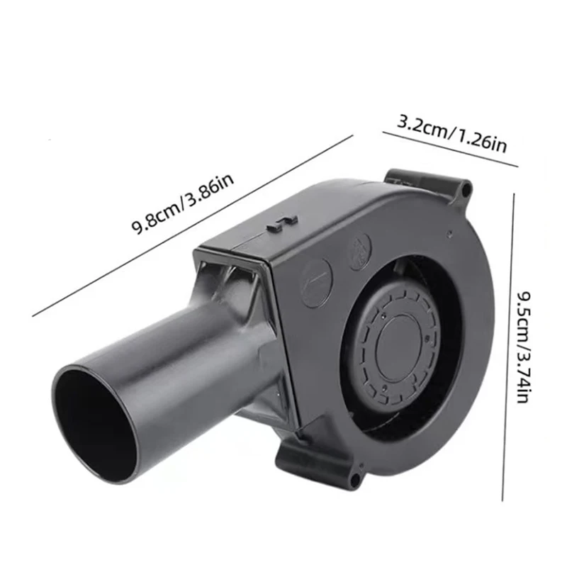 Handheld BBQ Fan Small Blast Engine with Air Collecting 220V Adjustable Speed Cooking Tool US/EU Plug Handheld Barbecue Blower