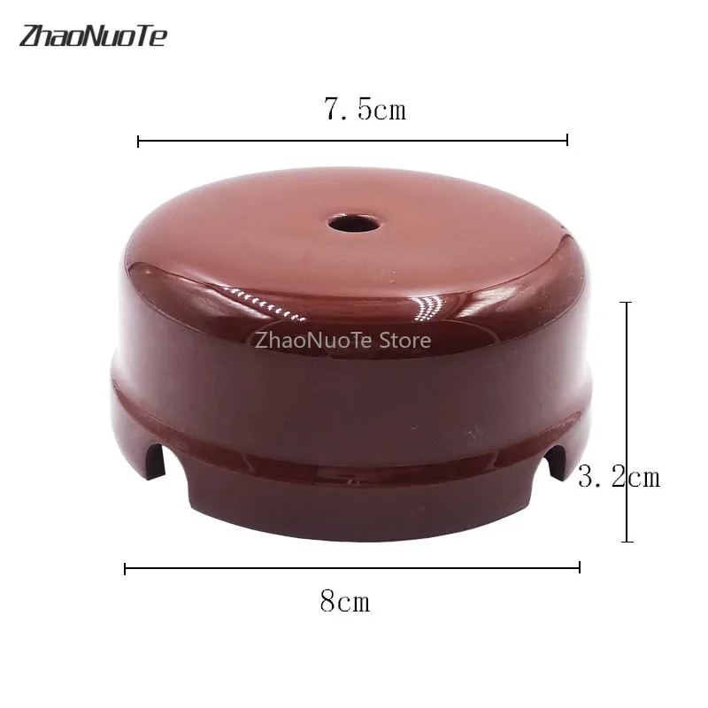 High Quality European Retro Ceramic Wire Junction Box Wall Mounting Box for Electrical Switch Socket Wiring