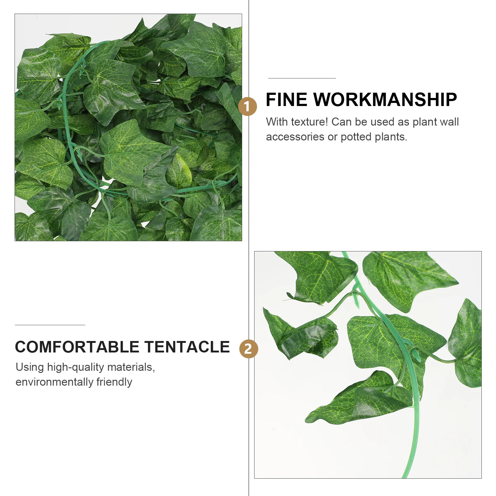 

5Pcs Simulation Leaf Rattan Hanging Vine 90 Leaves Fake Plant Ornament for Warm Room Coffee Shop Decoration Fake Rattan Ornament