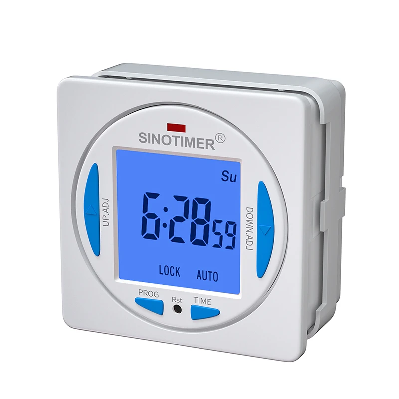 Hot Sale Electronic 7 Days Programmable Digital Time Switch Wet Contact Timer Control AC 220V 10A Relay Voltage Outpout