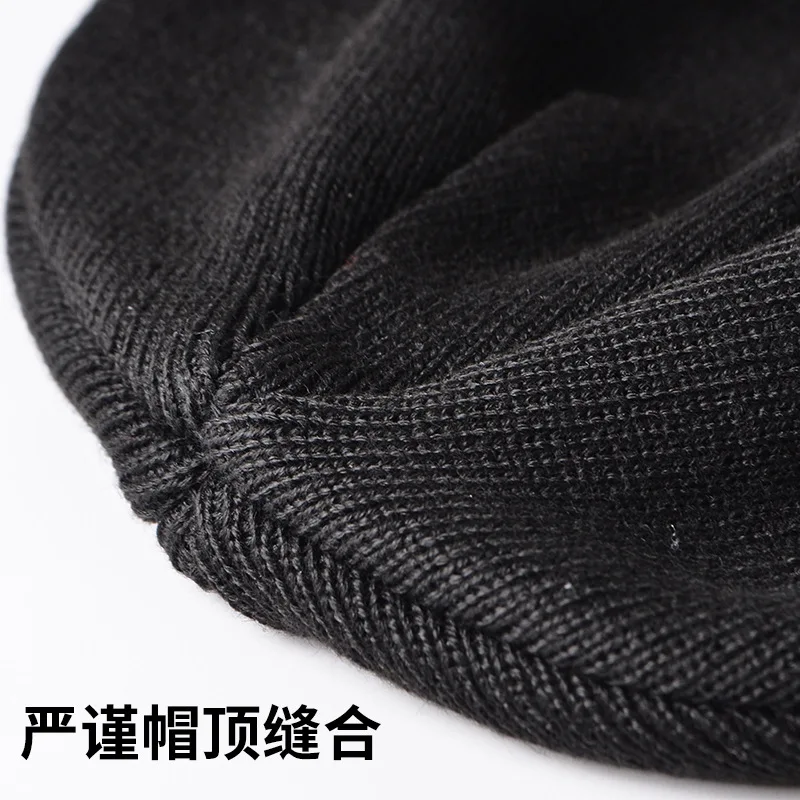 Reflective Knit Hat Safety Beanies Men Women High Visibility Beanie Neon Winter Caps Striped Fleece Lined Warm