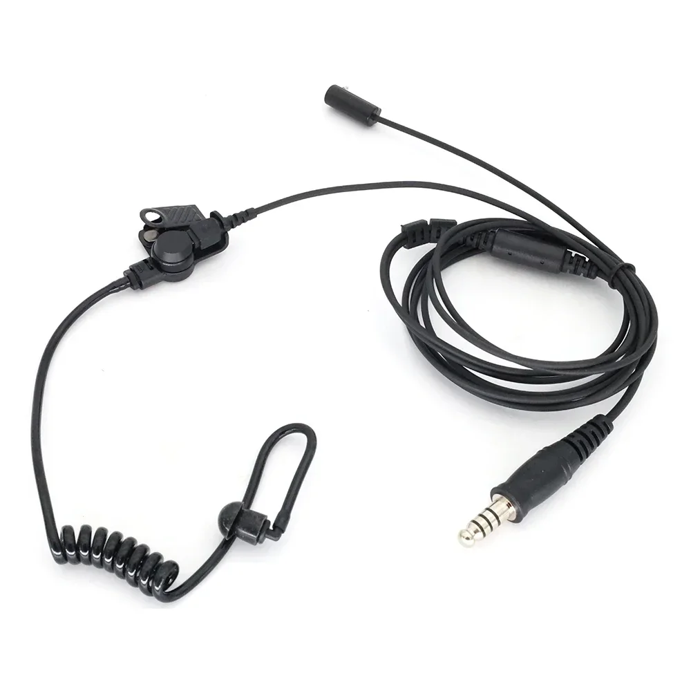 

7.1mm NATO plug Acoustic Air Tube FBI Earphone Security Agent Headphone Microphone Earbud for Mini Walkie Talkie Radio