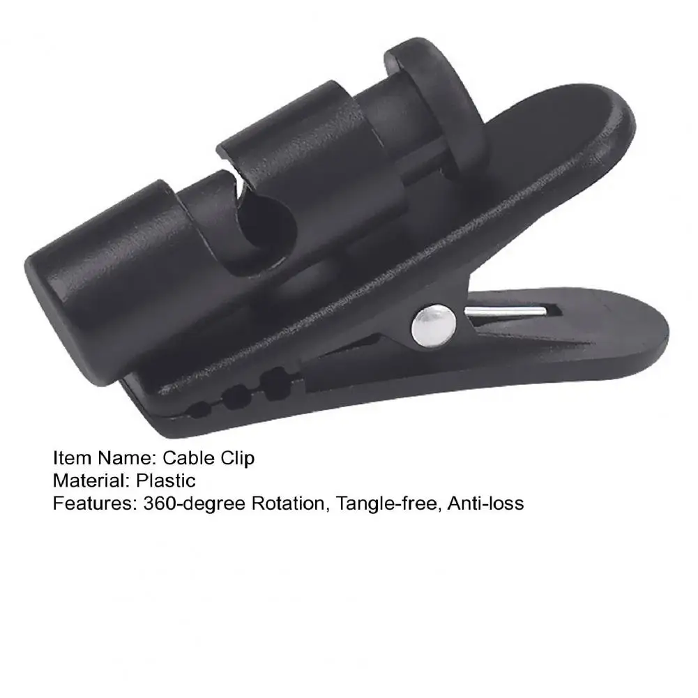 Kopfhörer kabel Organizer verstellbarer Kopfhörer kabel clip mit 360-Grad-Drehung für sichere Anti-Lost-Management-Lösung