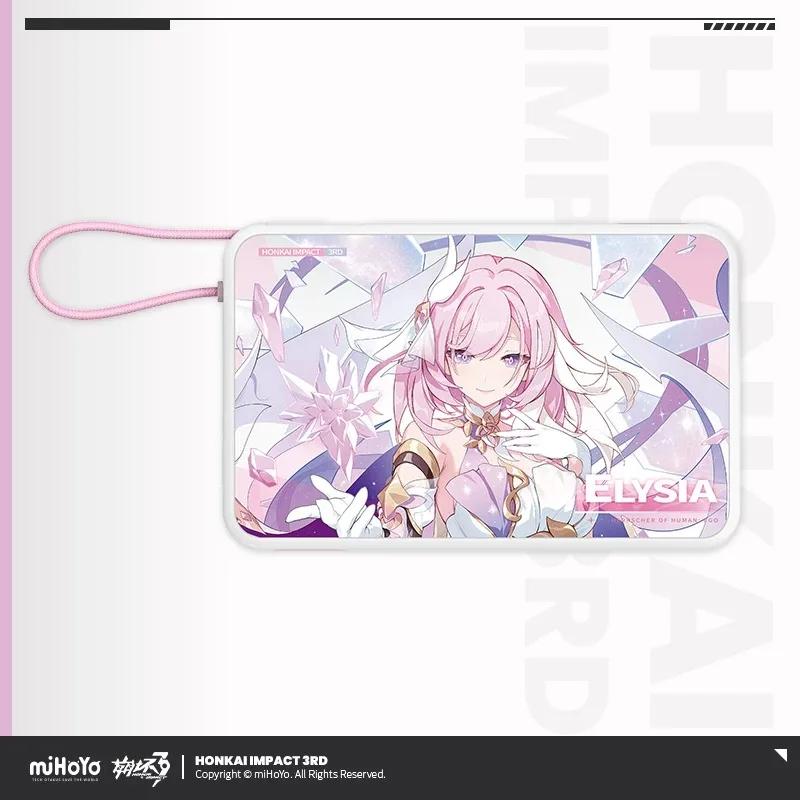 Prevendita miHoYo Ufficiale Honkai Impact 3 Elysia True Self - La legge dell'uomo Banca di potere magnetica Cosplay Anime Regali Secondari