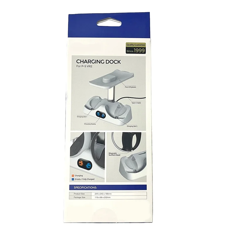 ل PS5 VR2 امتصاص مغناطيسي قوس قزح شحن حامل أجزاء لمقعد المقبض مع ضوء Rgb ملون يمكن تخزين نظارات سماعة الرأس #2