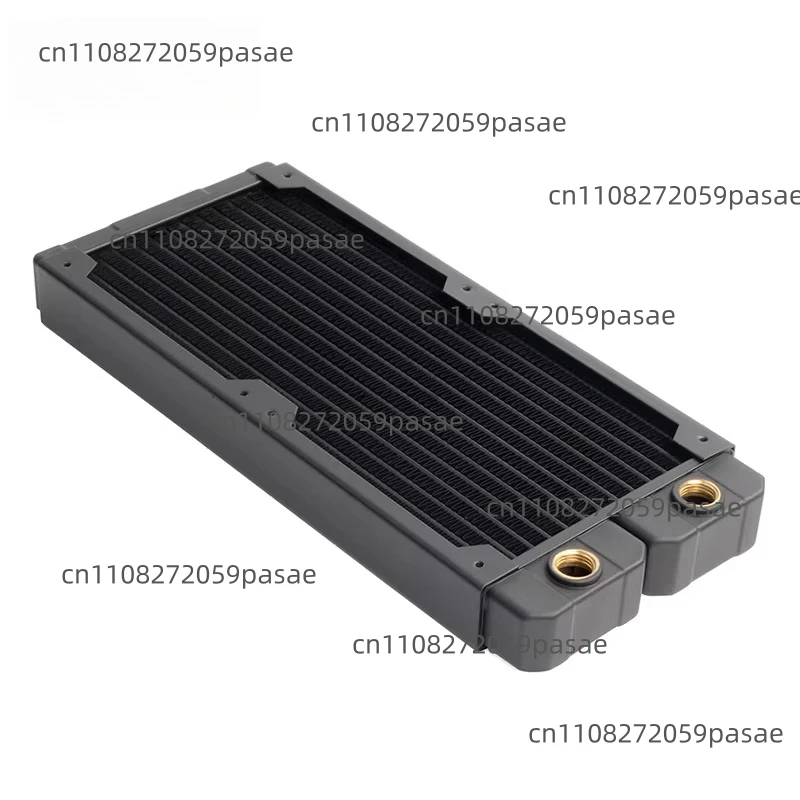 

14-миллиметровый плоский медный радиатор для водяного охлаждения ПК, TSRP-TW240, с медными ребрами из красной меди, крепление для вентилятора 12 см