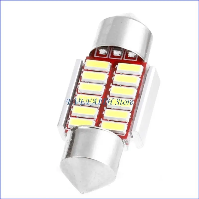 

124B 1 шт. 31 мм 4014 12SMD C5W светодиодный Canbus гирлянда купольной лампы освещения номерного знака автомобиля