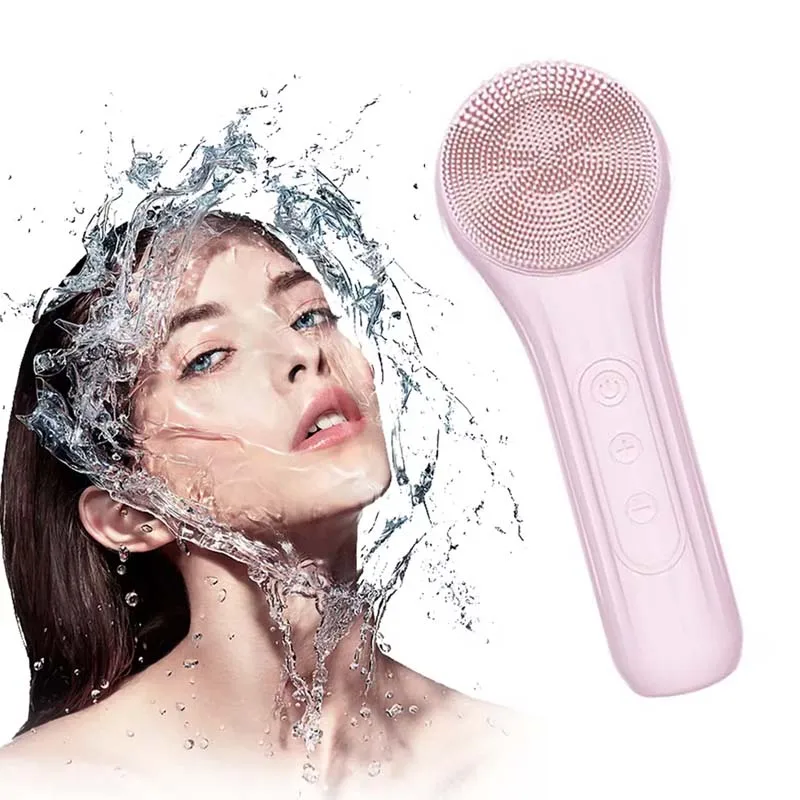 Electric Waterproof Facial Cleansing Brush Skin Deep Cleaning Scrubber Exfoliating Vibrating Deep Clean Face Cleaner Tool