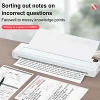 Pocket Photo Document Printer Bluetooth-compatible Printing Paper Printing Paper 100 Sheet
