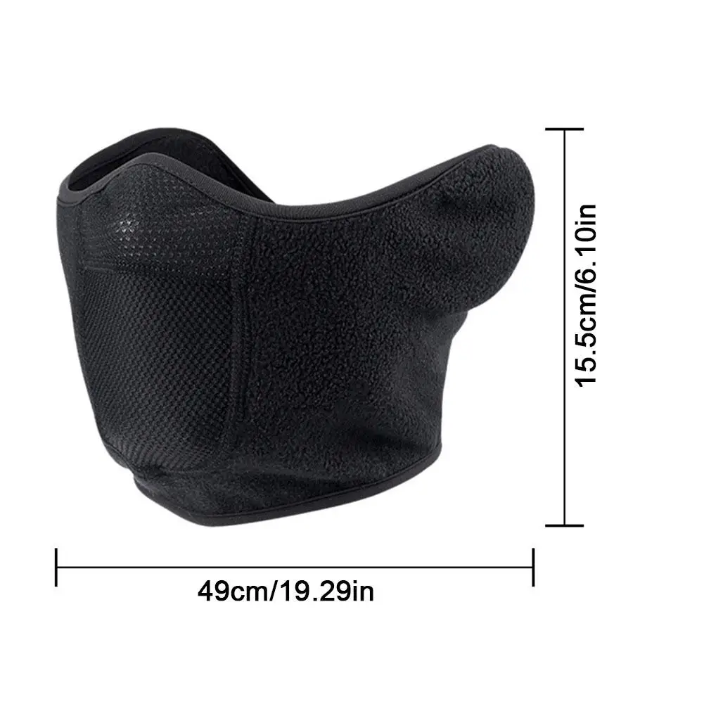 Winter Warm Half Ski Mask Windproof Face Mask With Ear Warmer For Cold Weather Warmer Earmuffs Half Face Mask Ear Protection New