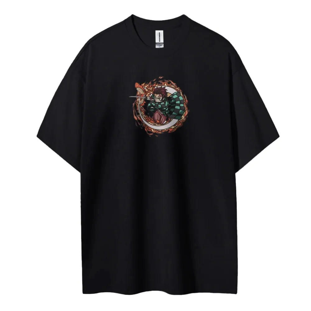 Demon Slayer Japanese Hot-blooded Anime Classic Characters Sports Casual Short-sleeved Comfortable Half-sleeved Popular Slayer