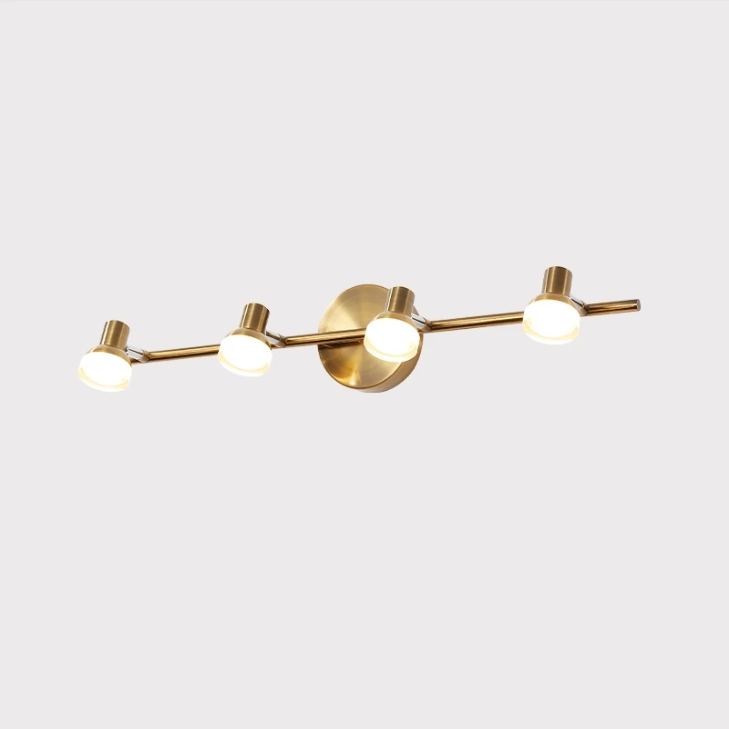 

Mirror Headlight Bathroom Led Mirror Front Lights Wall Lamps Nordic Aluminum Bronze And black Toilet Bathroom Cabinet Lamp