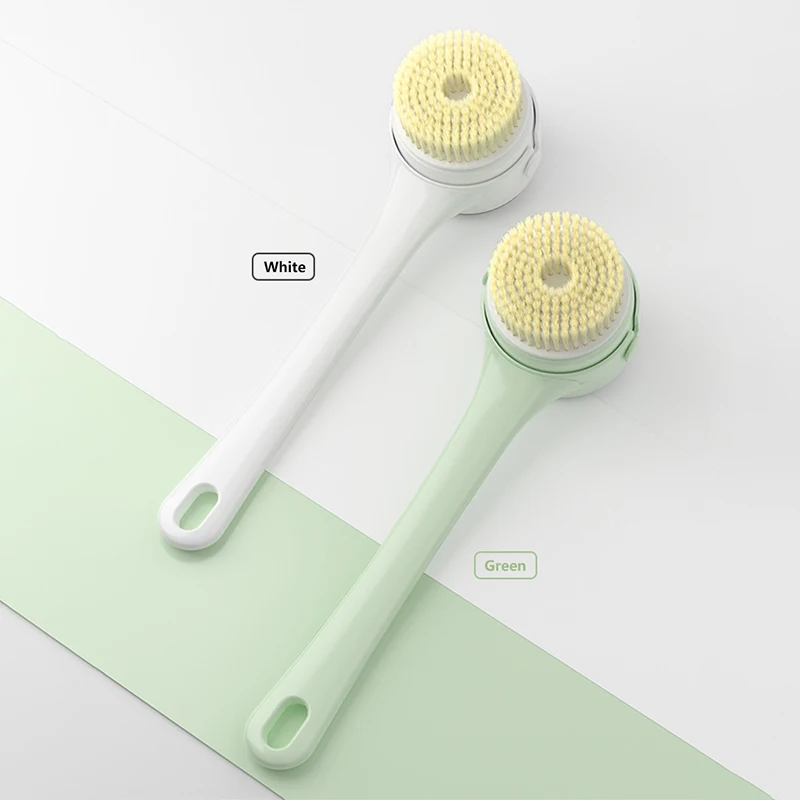Multifunction Electric Bath Brush Massager Back-Rubbing Brush Long Handle Spinning Body Cleaning Spa Massage Shower Brush