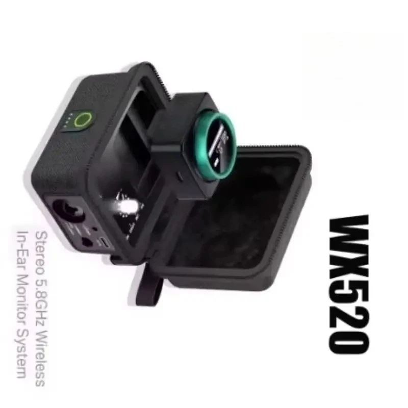 Wireless in Ear Monitor System, Upgraded Stereo IEM System Low Latency with Charging Case LED Display Auto-Pairing