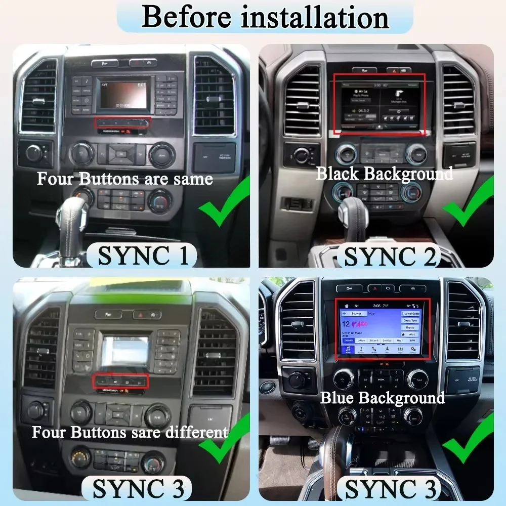 Ls Af New Upgrade Andorid 13 Car Radio Stereo For Ford F150 2015 -2024 Gps Head Unit Multimedia Video Player Auto Carplay