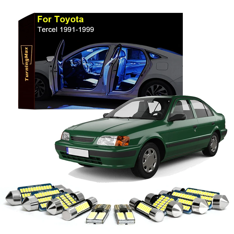 

Canbus Interior Lighting LED Bulbs Kit Package For Toyota Tercel 1991-1999 Trunk Reading Dome Lights Indoor Lamp Car Accessories