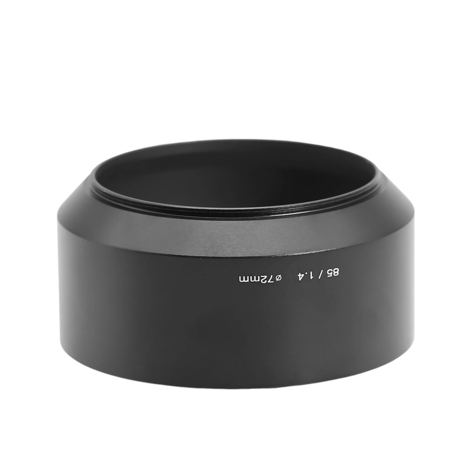 72mm E72 Metal Screw-in Lens Hood for 85/1.4 AI-S & 85/1.4 Planar ZE & 85/1.2L EF, Aluminum Lens Shade Replacement