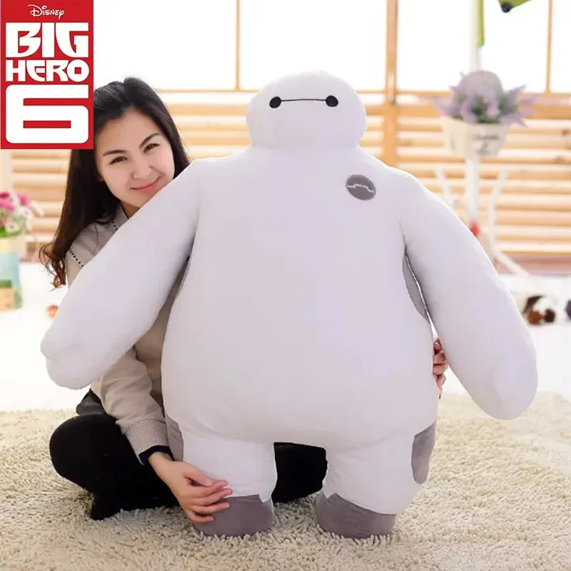 60cm Disney Kawaii Large Size Baymax Plush Toys Big Hero 6 Baymax Sleeping Doll Extra Soft Stuffed Toys For Children Pushies Toy