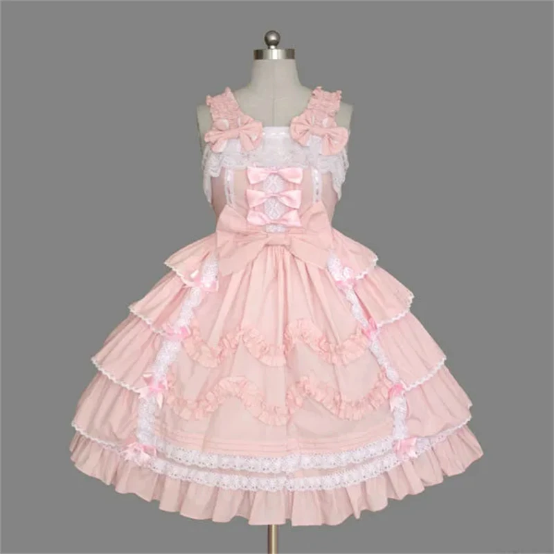 

Gothic Palace Sweet lolita dress vintage lace bowknot ball gown victorian dress kawaii girl gothic lolita jsk loli cosplay