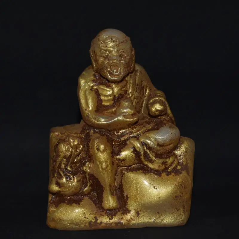 

Inherited Old Jade Little Monk Maitreya Arhat Buddhism Buddha Buddhist Ornaments Collect