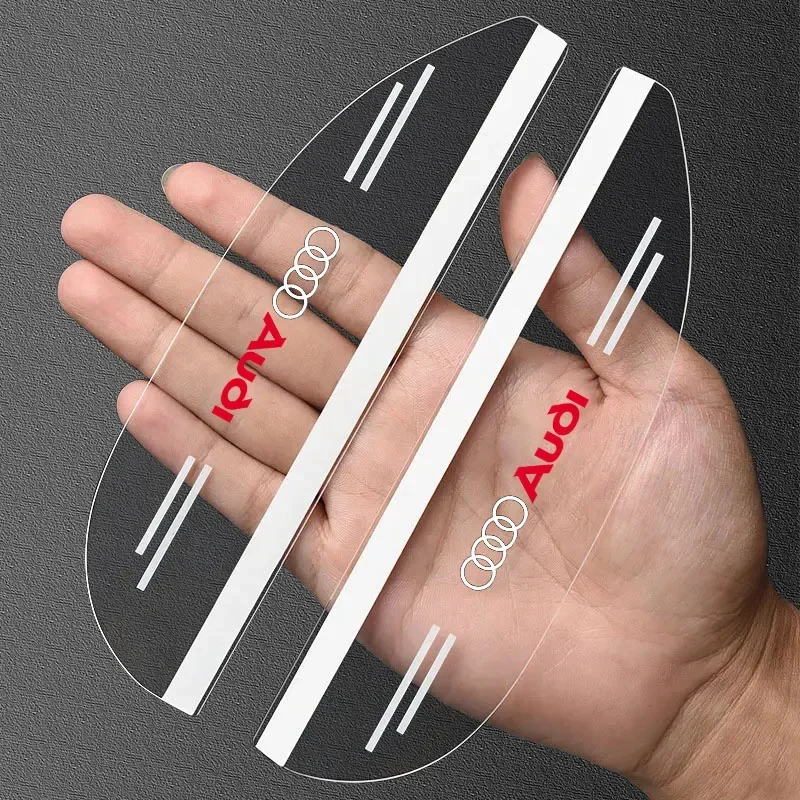 2 قطعة سيارة مرآة الرؤية الخلفية ملصق المطر درع الظل غطاء التصميم لأودي 8P 8V 8L C6 C5 C7 4F A3 A4 A5 A6 A7 A8 TT Q3 Q5 Q7 A1
