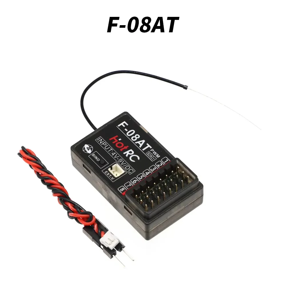 HOTRC 2,4 GHz F-04A F-06A F-08A F-01A F-04AT F-06AT F-08AT F-01AT mit Gyro Licht 4/6/8Ch Rc Empfänger für Hotrc Rc Sender