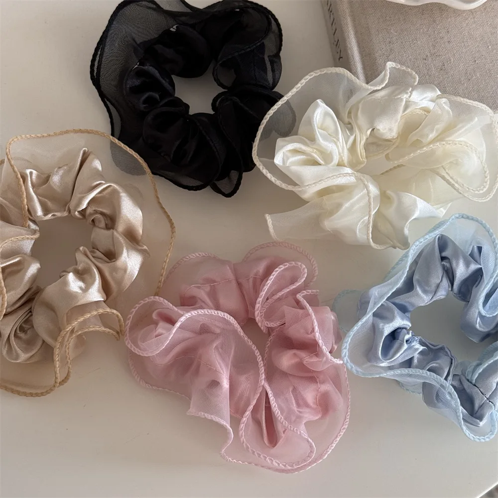 Large Intestine Hair Band Korean Ballet Style Versatile Intestine Headband Summer New High Ponytail Bun Western Style Hair Band