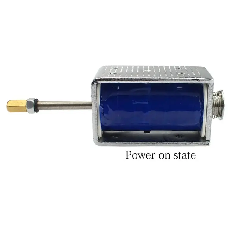 1264B DC 12V Powerful Solenoid Electromagnet, Telescopic Magnetic Coil With 30Mm Stroke, Push-Pull Electromagnet
