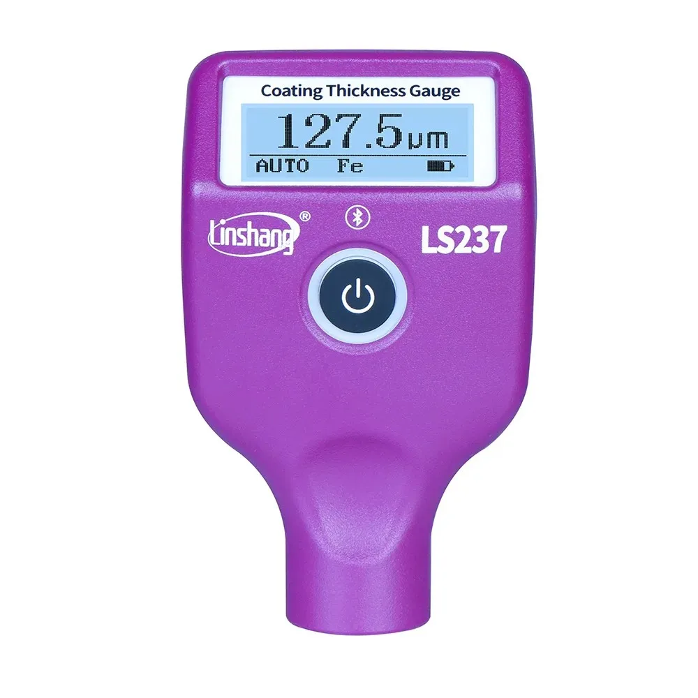 LinShang LS237 Car Paint Thickness Gauge for Checking Auto Coating Identify Ferrous Putty With Three Color