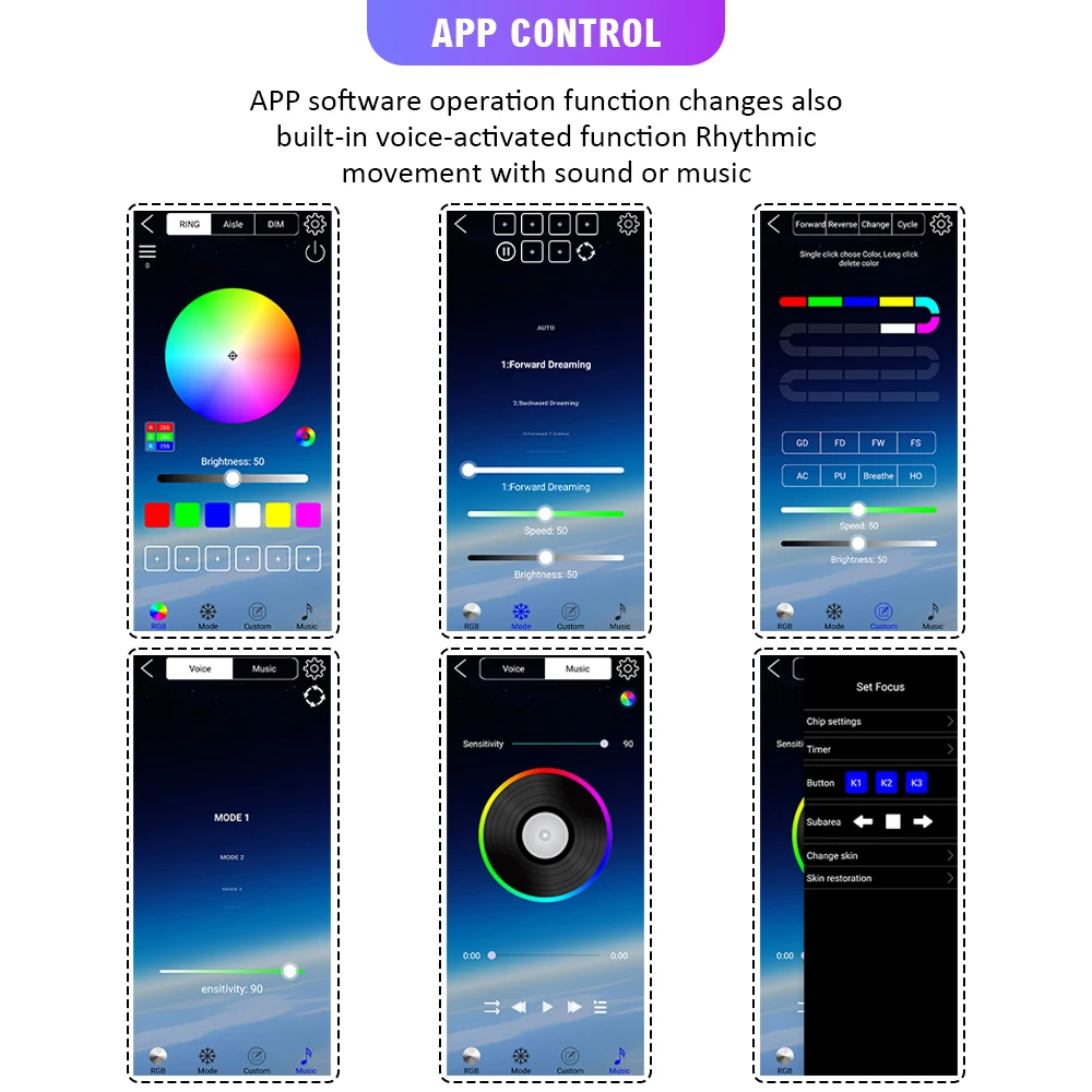 2 قطعة DRL سيارة LED النهار تشغيل ضوء APP التحكم مرنة RGB تتدفق بدوره إشارة قطاع المصباح مصباح للزينة 9-30 فولت