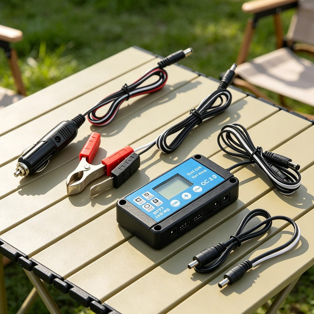 20W 6V Polycrystalline Solar Panel Designed for RV Boat Motorcycle Applications 35x28cm Lightweight Charging Unit
