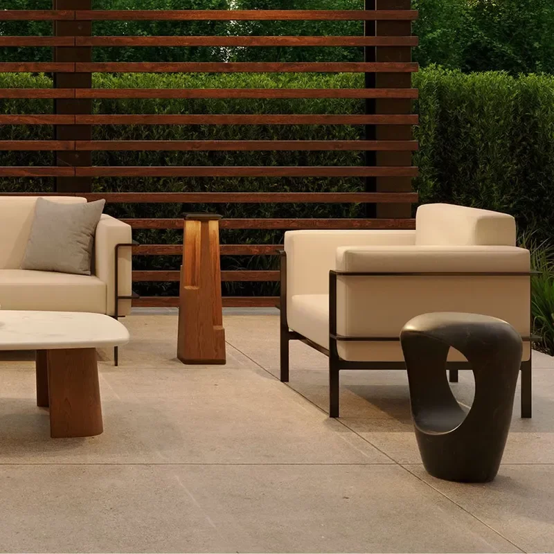 Hotel Outdoor New Design Aluminum Sofa Garden Waterproof Sofa Set Beach Sofa