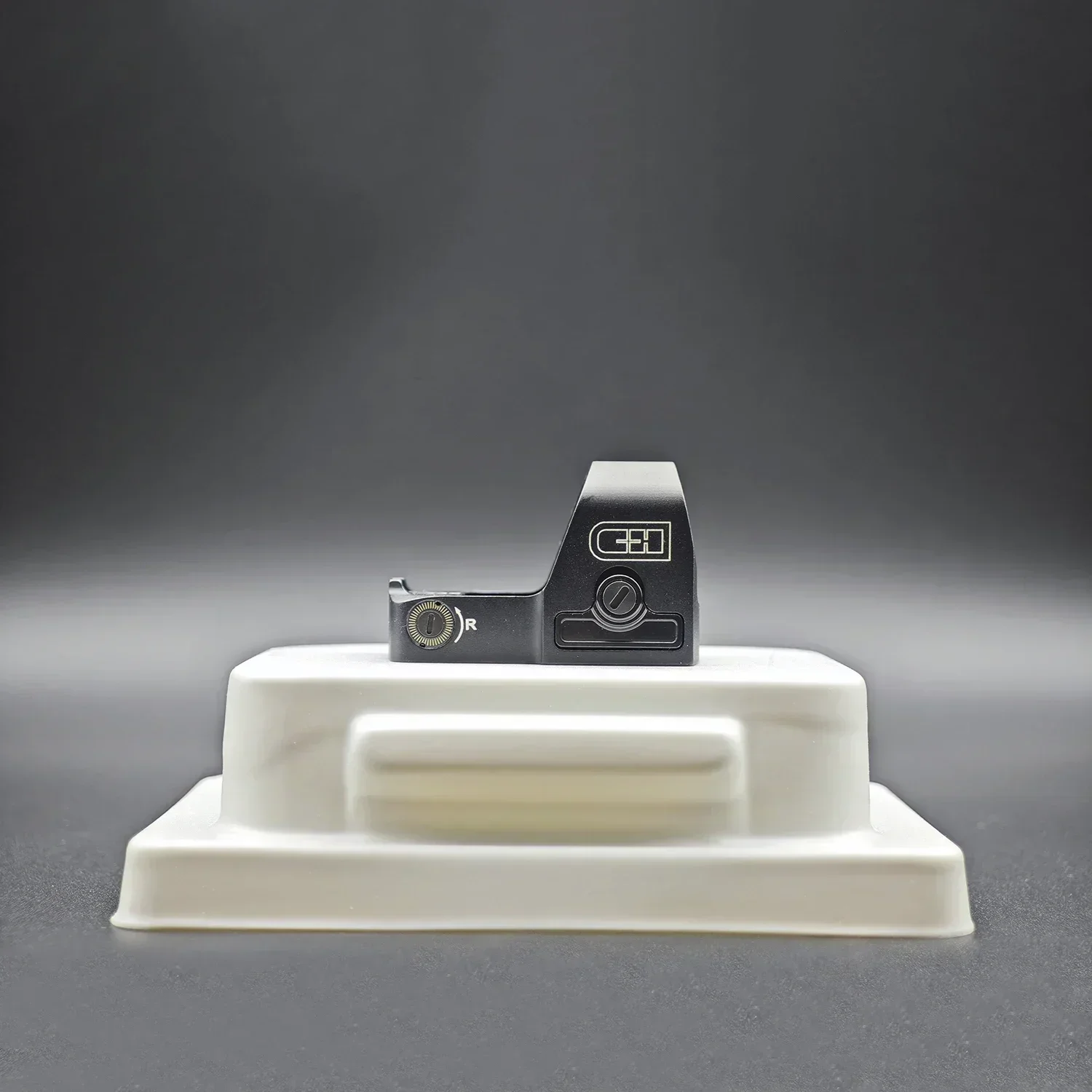 C&H EDC 1x16mm Red Dot Sight Optics 3 MOA Compact Pistol Handgun Optic Aluminum Black RD-EDC-RD-RMSC Footprint Shake Wake IPX7