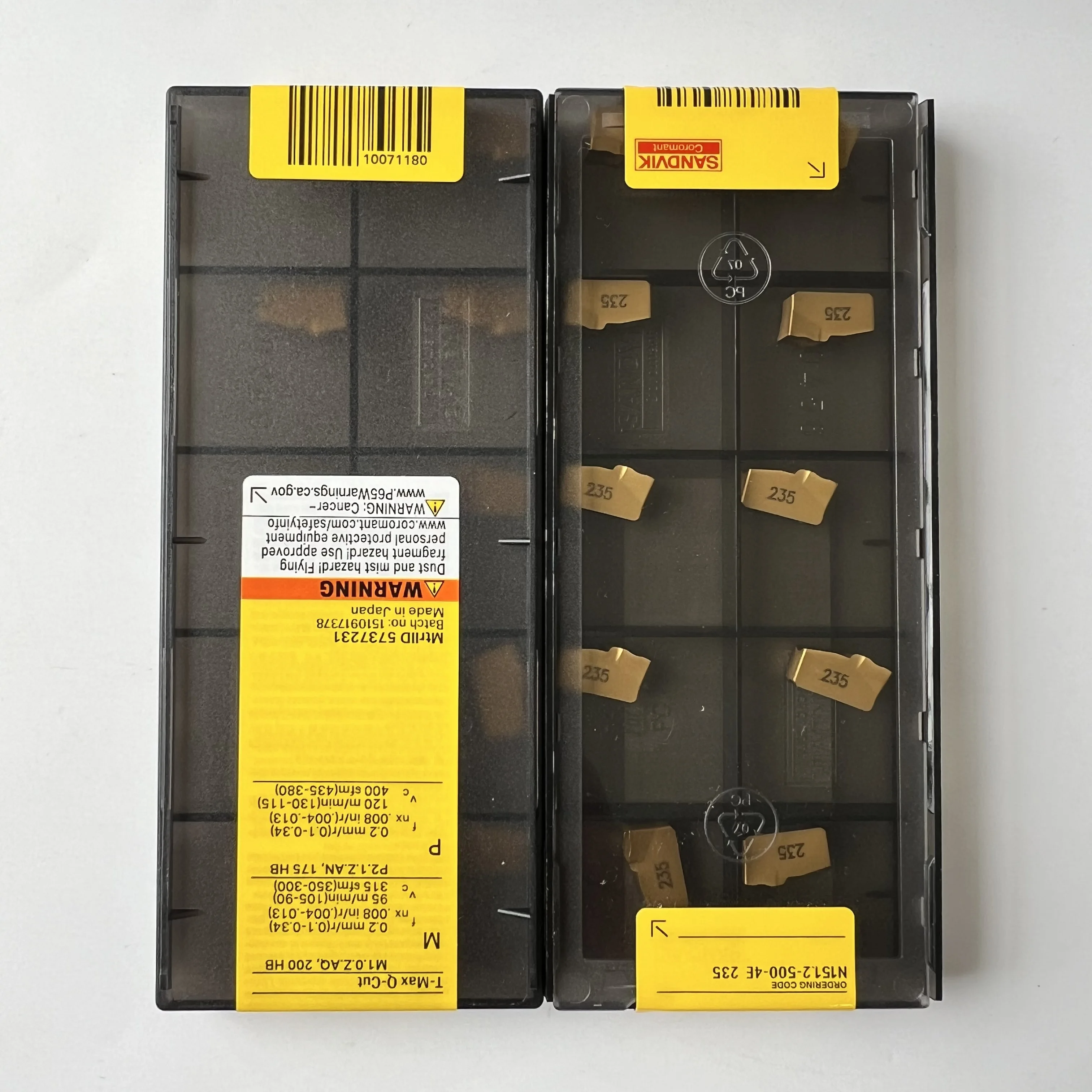 N151.2-500-4E 235 /Original carbide blade 10 Pcs