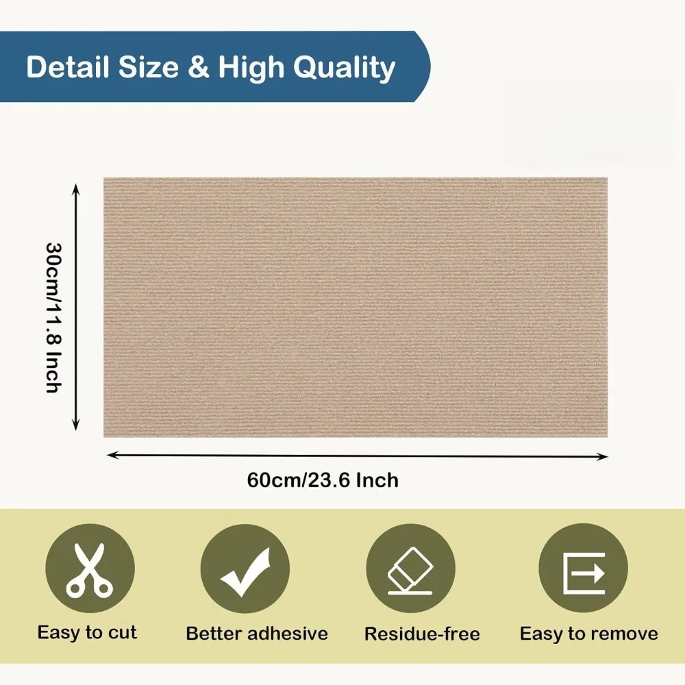 Self-adhesive Cat Scratching Mat Board Sofa Furniture Protector Recyclable Cat Scratching Board Trimmable Claw Care