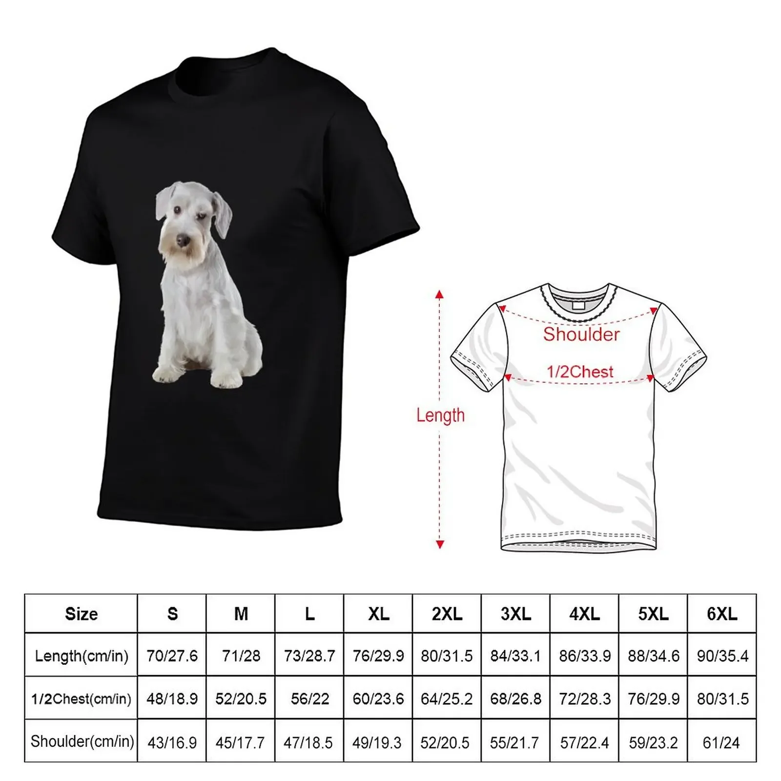 Miniature Schnauzer Puppy Dog Photo T-Shirt cute clothes anime figures heavy weight t shirts for men