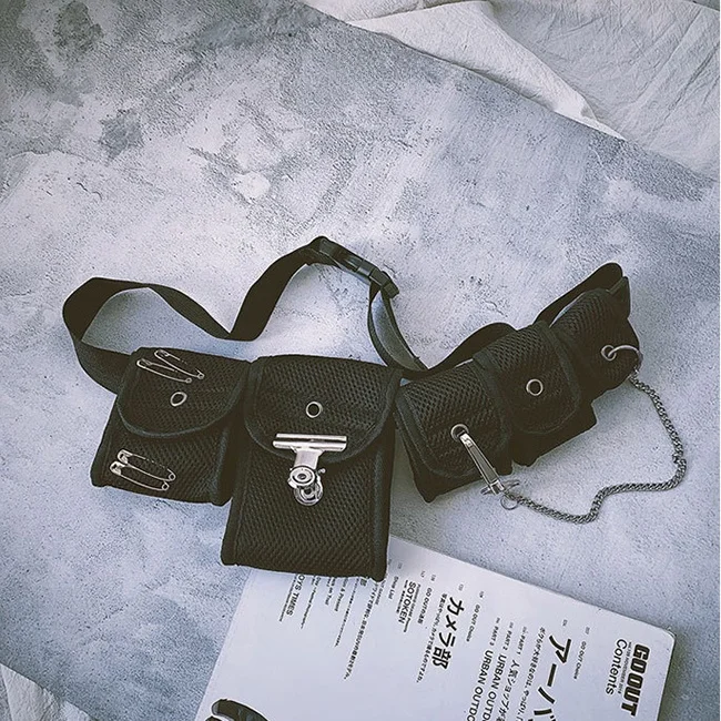 Faionable Borsa sportiva multi-ket Accessori per abiti da performance da donna Marsupio Danza di strada Costume di scena di danza jazz